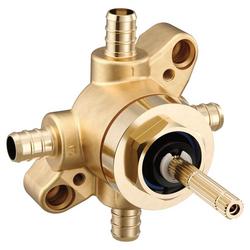 1/2 in. Crimp Ring PEX 4-Port Transfer Rough-In Valve