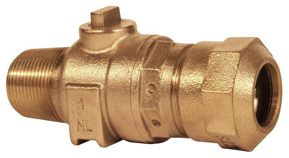 Ford Meter Box MIP x CTS Quick Joint Ball Corporation Stop 