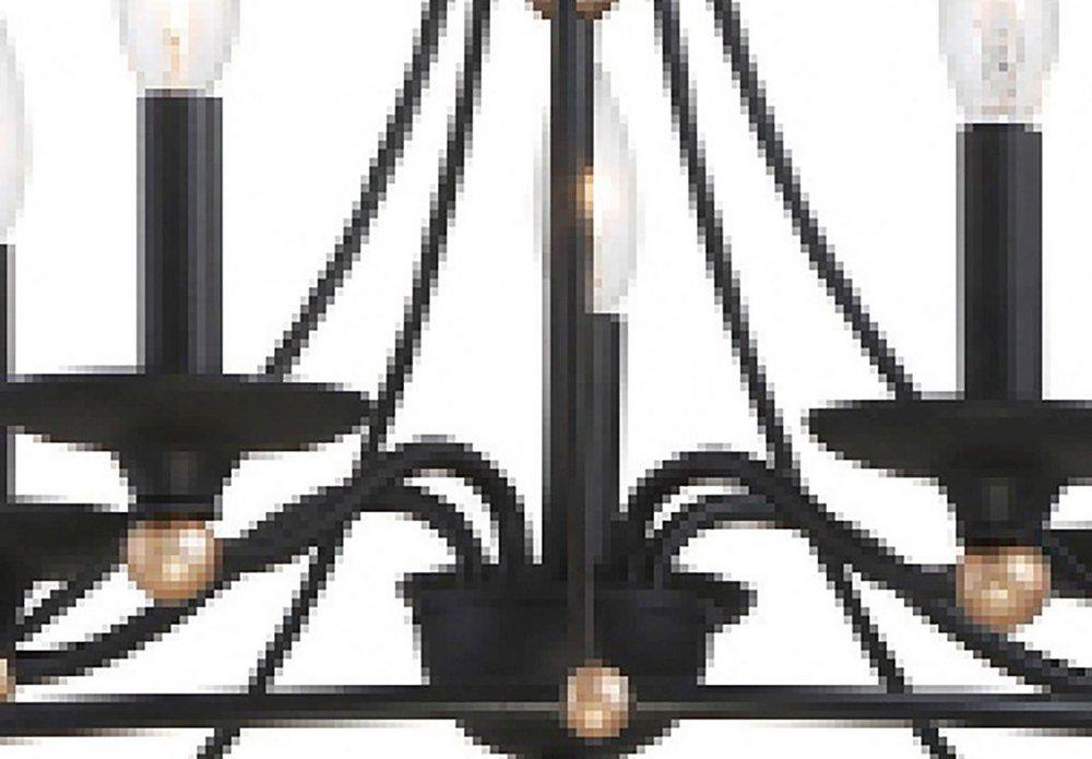 Minka Lavery Sand Coal 5-Light Chandelier Light Fixture 