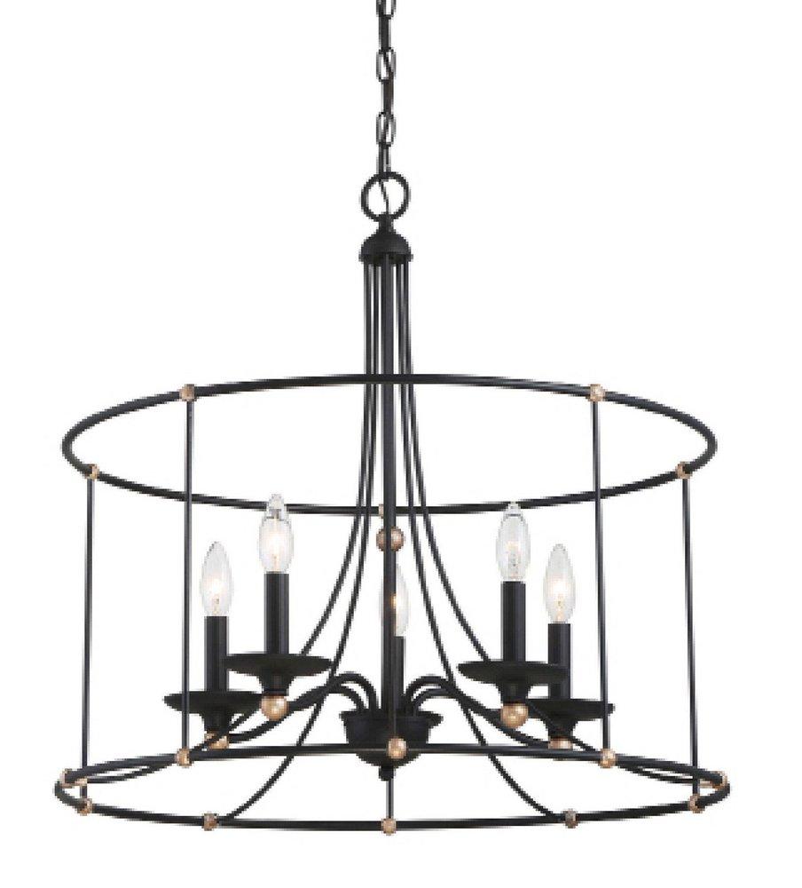 Minka Lavery Sand Coal 5-Light Chandelier Light Fixture 