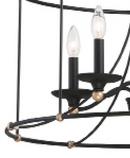 Minka Lavery Sand Coal 5-Light Chandelier Light Fixture 