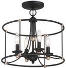 4-Light LED Semi-Flush Mount Ceiling Fixture 