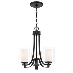 3-Light Chandelier Light Fixture in Sand Coal