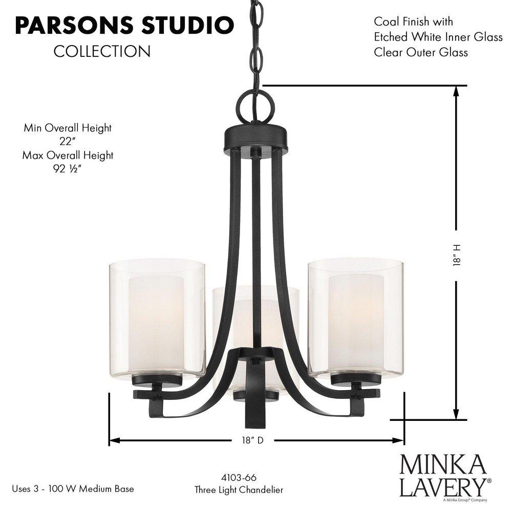 PARSONS STUDIO - 3 LIGHT MINI CHANDELIER 