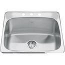 FHP Kindred Satin 25-5/8 x 22-1/16 in. Drop-in Laundry Sink in Satin 