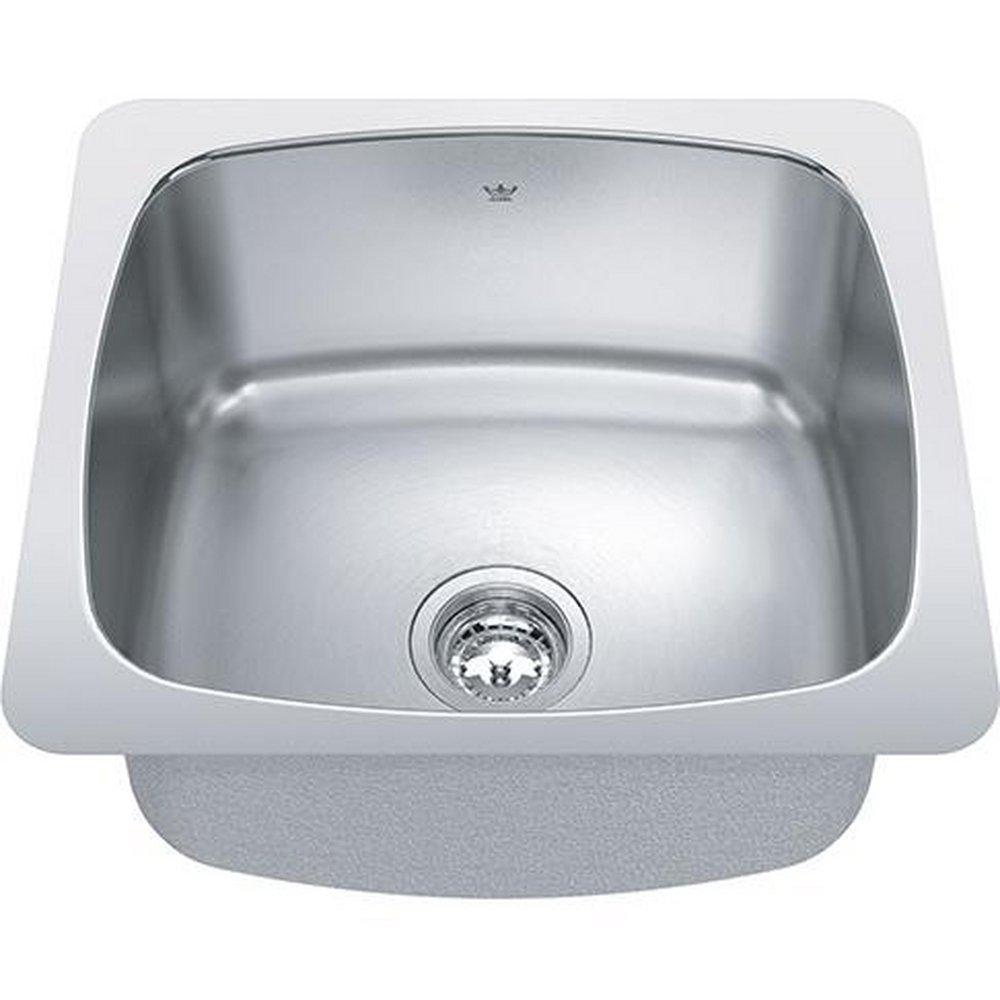 FHP Kindred Satin 20-1/8 x 18-1/8 in. Undermount Laundry Sink 