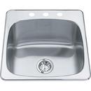 FHP Kindred Satin 20-1/8 x 20-9/16 in. Drop-in Laundry Sink in Satin 