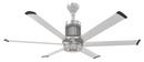 60 in. 6-Blade Outdoor Ceiling Fan in Brushed Silver