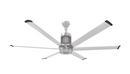72 in. 6-Blade Outdoor Ceiling Fan in Brushed Silver