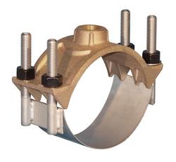 10 x 1 in. IP Double Band Brass Saddle