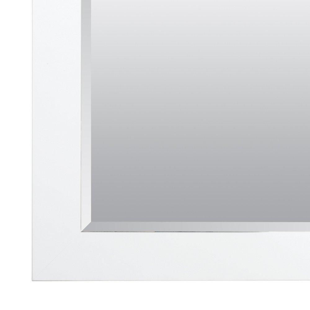 American Pride White 30 in. Horizontal and Vertical Mirror 