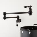 Wall Mount Pot Filler in Matte Black