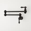 Signature Hardware Matte Black Two Handle Lever Pot Filler 