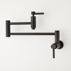 Wall Mount Pot Filler in Matte Black