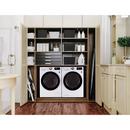LG White 24 x 26-3/8 in. 240/208V 4.2 cu. ft. Electric Front Load Dryer 