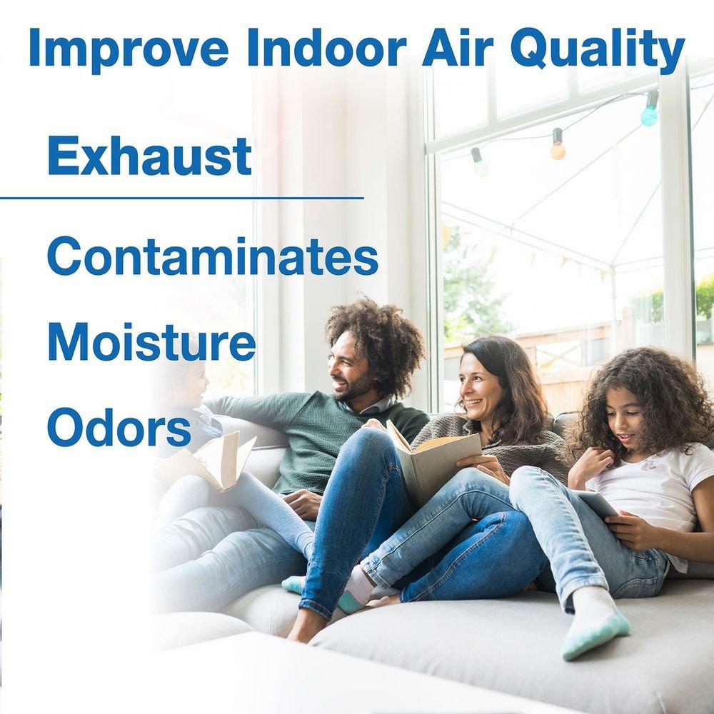 Air King America Inc White Ceiling or Wall Mount Exhaust Fan in White - Fan Only - 0.3 Sones - Energy Star Rated 