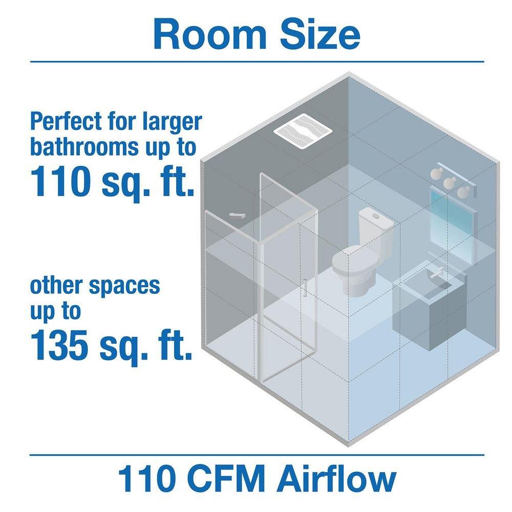 Air King America Inc White Ceiling or Wall Mount Exhaust Fan in White - Fan Only - 0.3 Sones - Energy Star Rated 
