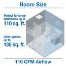 Air King America Inc White Ceiling or Wall Mount Exhaust Fan in White - Fan Only - 0.3 Sones - Energy Star Rated 