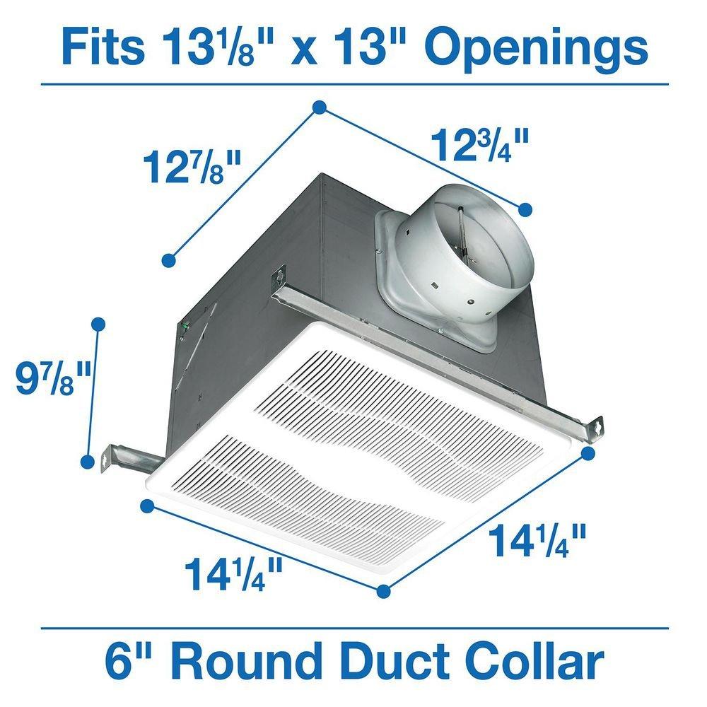 Air King America Inc White Ceiling or Wall Mount Exhaust Fan in White - Fan Only - 0.3 Sones - Energy Star Rated 