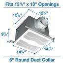 Air King America Inc White Ceiling or Wall Mount Exhaust Fan in White - Fan Only - 0.3 Sones - Energy Star Rated 