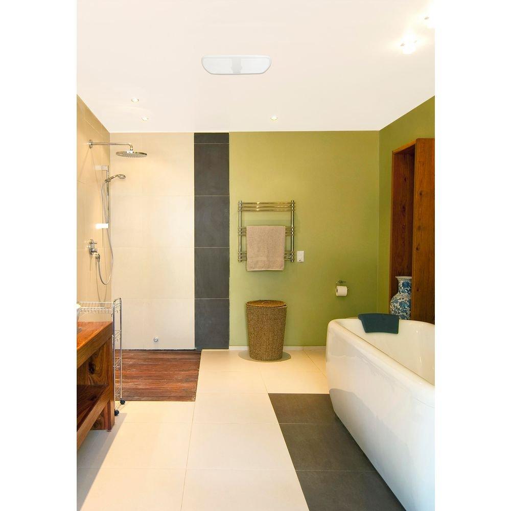 Air King America Inc White Ceiling Mount Bathroom Exhaust Fan with Humidity Sensor in White - Fan Only - 1 Sone - Energy Star Rated 