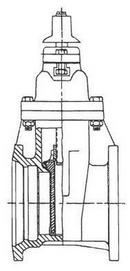 8 in. Flange x Mechanical Joint Ductile Iron Open Left Resilient Wedge Gate Valve (Less Accessories)