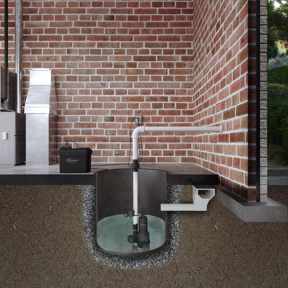 PROFLO&reg; 1-1/2 in. 120V 10 ft. Cast Iron Sump Pump 