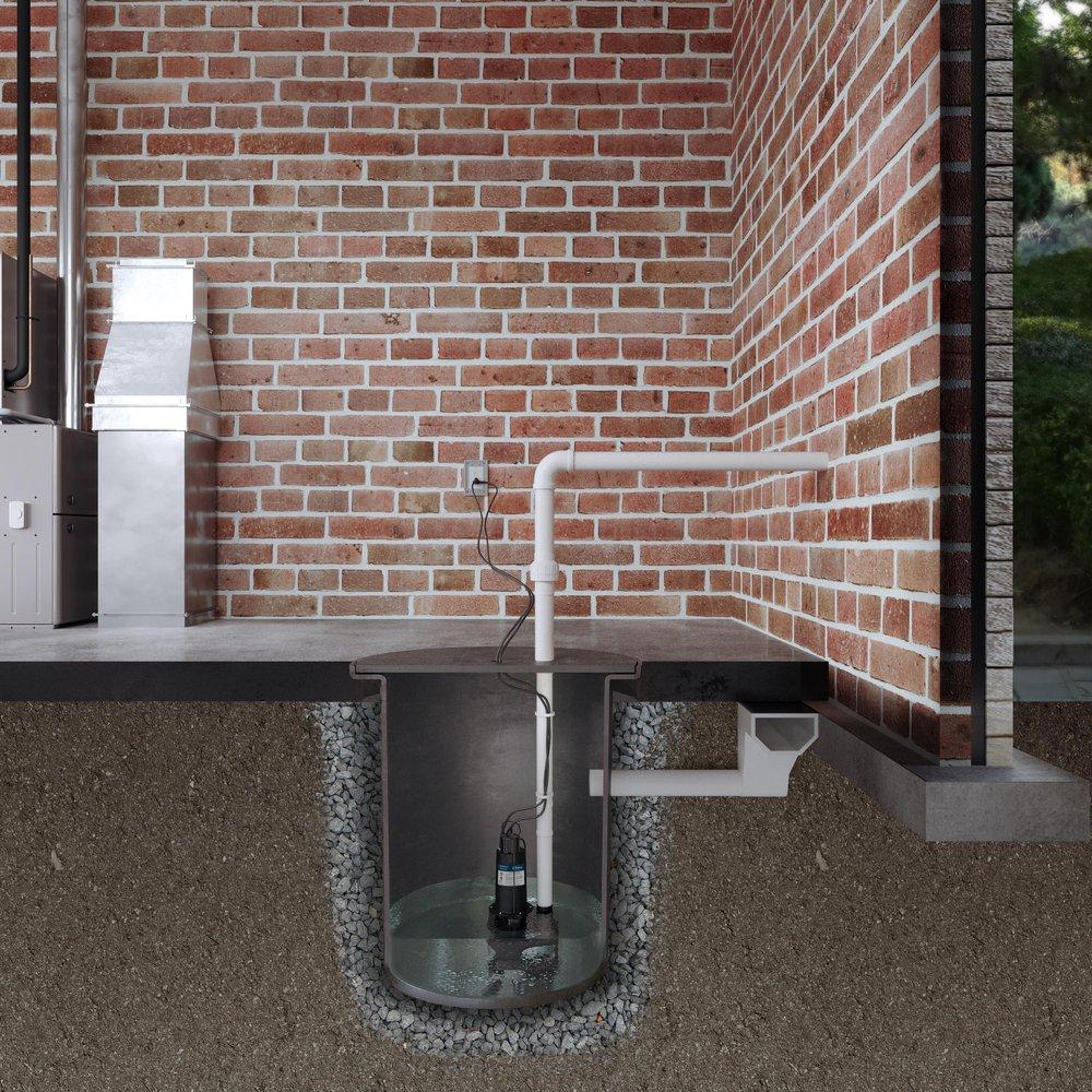 PROFLO&reg; 2 in. 120V 10 ft. Cast Iron Sump Pump 