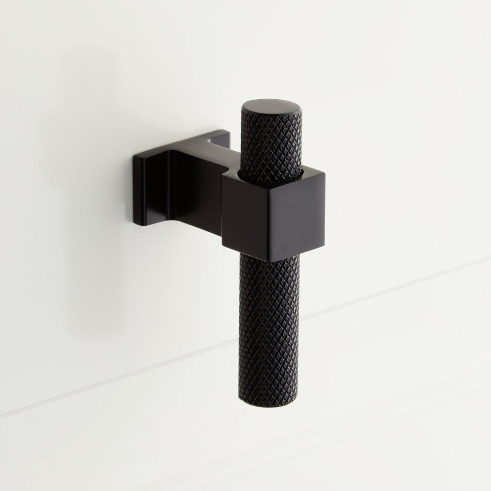 Signature Hardware Matte Black 2-3/8 in. Cabinet Knob 