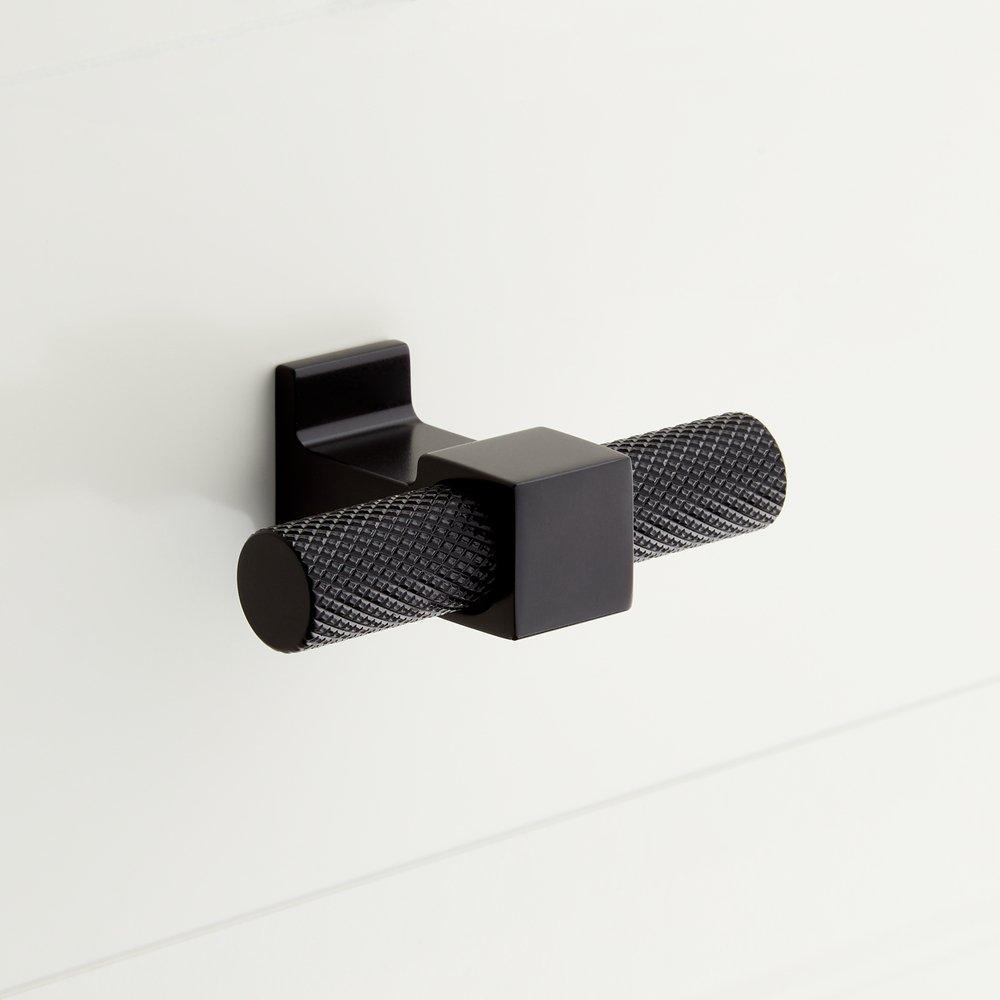 Signature Hardware Matte Black 2-3/8 in. Cabinet Knob 