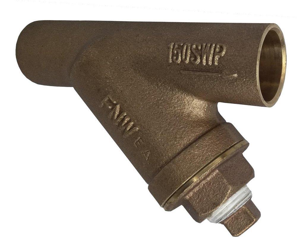 FNW&reg; Wye Cast Bronze Solder 20 Mesh Valve Strainer 