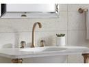 Kallista Brushed Bronze Two Handle Widespread Bathroom Sink Faucet 