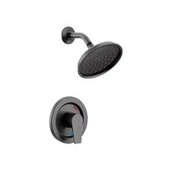 One Handle Single Function Shower Faucet in Matte Black (Trim Only)