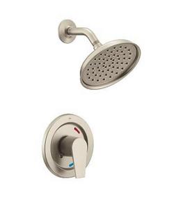 One Handle Single Function Shower Faucet in Brushed Nickel (Trim Only)