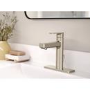 CFG Brushed Nickel Single Handle Centerset Bathroom Sink Faucet Lever Handle 