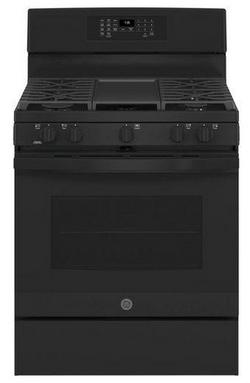 30 in. Gas 5-Burner Sealed Freestanding Range in Black on Black