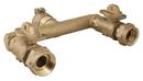 5/8 x 3/4 in. Pack Joint x Meter Swivel Brass Ball Valve Curb Stop