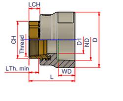 2 x 1-1/2 in. FPT x Socket Fusion PP-RCT Adapter