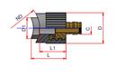 NIRON Socket Weld x PEX Expansion Brass Adapter 