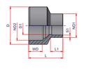 NIRON Socket Fusion PP-RCT Reducing Bushing 