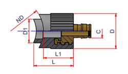 2-1/2 x 3/4 in. F1960 PP-RCT PEX Socolet