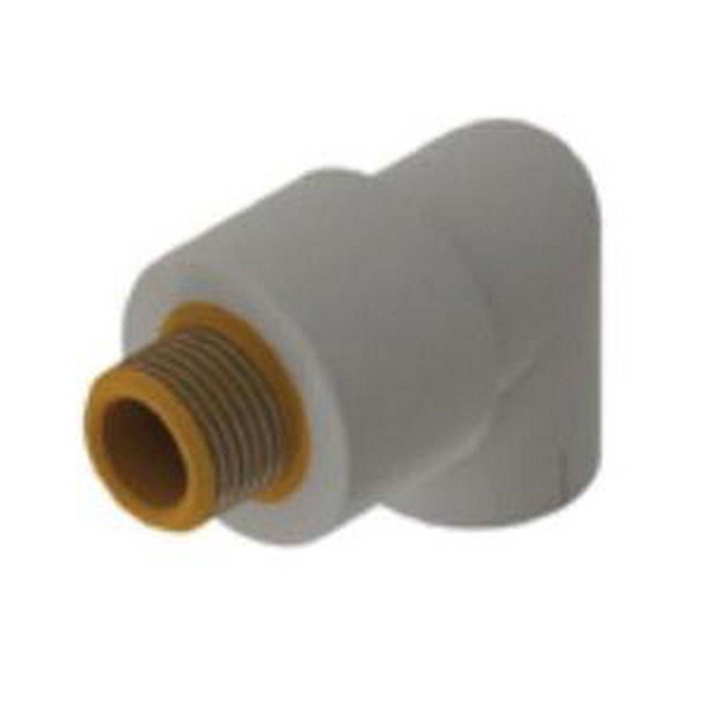 NIRON Grey Socket Fusion x MNPT PP-RCT 90 Degree Elbow 