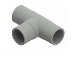 2-1/2 in. Butt Fusion or Electrofusion x Butt Fusion or Electrofusion x Spigot Plastic Tee