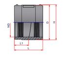 6 in. Electrofusion SDR 17 Plastic Coupling