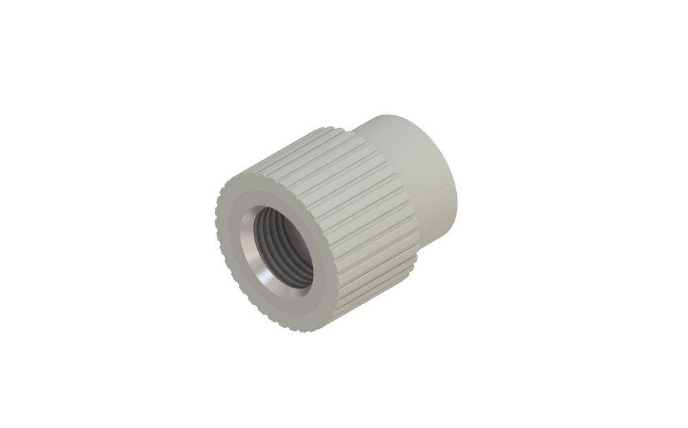 NIRON Steel Grey 1-81/100 in. Socket Fusion x FNPT 482 psi Domestic PP-RCT Adapter in Steel Grey 
