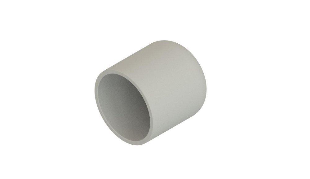 NIRON Steel Grey Butt Weld 191 psi SDR 17 PP-RCT Long Spigot End Cap in Steel Grey 