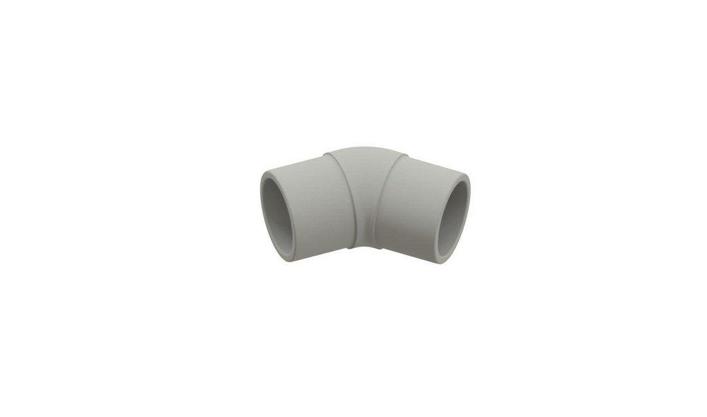 NIRON Grey Butt Fusion 482 psi 230F SDR 7.3 PP-RCT 45 Degree Long Spigot Elbow in Grey 