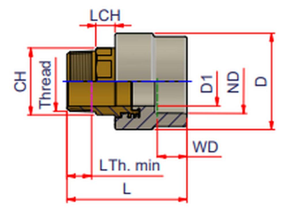 NIRON Gasket x Spigot Sewer DWV and PVC Adapter 