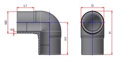 4 in. Spigot x Butt Fusion or Electrofusion PP-RCT 90 Degree Elbow