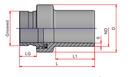 NIRON Grooved x Spigot Adapter 